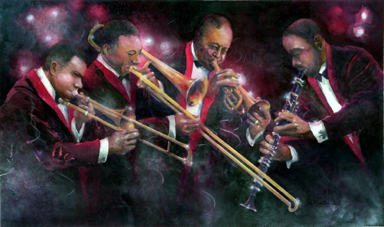 Jam Session
16.5 x 27.5” - $600
Matted , framed in black